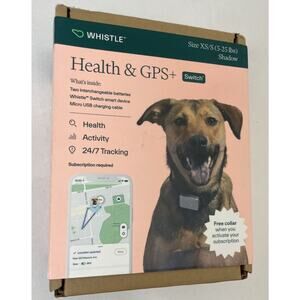 Whistle Switch GPS+Health Smart Dog Collar GPS Tracker Size XS/S (5-25lbs) New